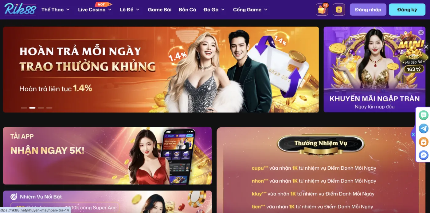 RIK88 cung cấp tỷ lệ bóng đá chính xác cùng nhiều dữ liệu thống kê phục vụ nhu cầu theo dõi mỗi ngày.